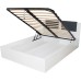 Pat Laguna 1600x2000 cu somiera rabatabila wenge cu bej